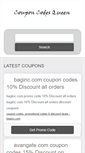Mobile Screenshot of couponcodequeen.com